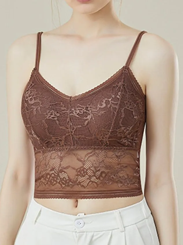 Breathable Sexy Lace High Elasticity Camisole Bra & Bralette