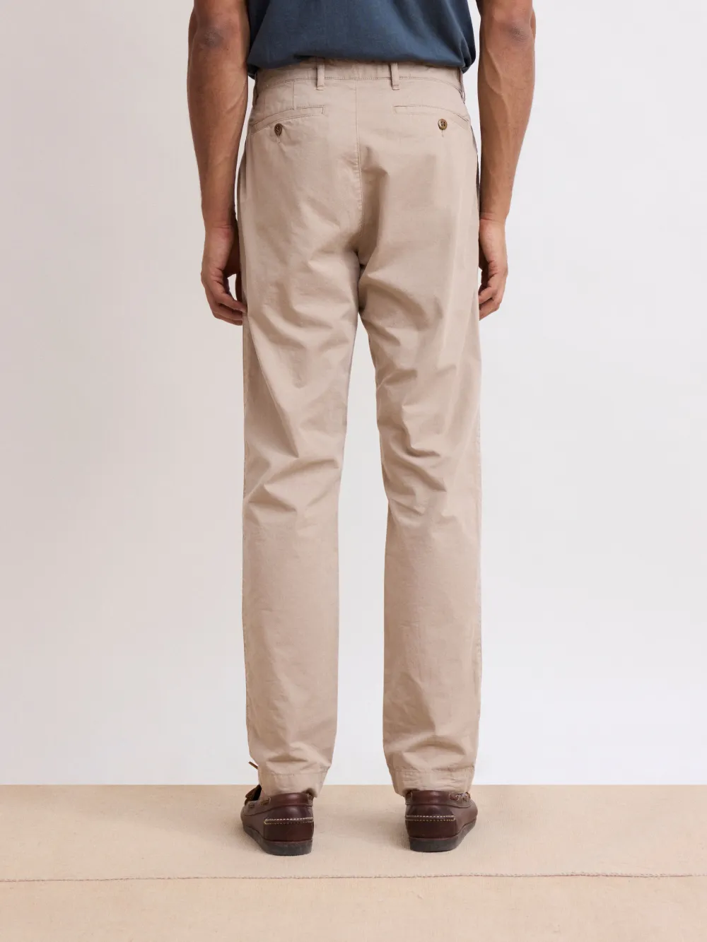 Men's Casual Style Beige Pants