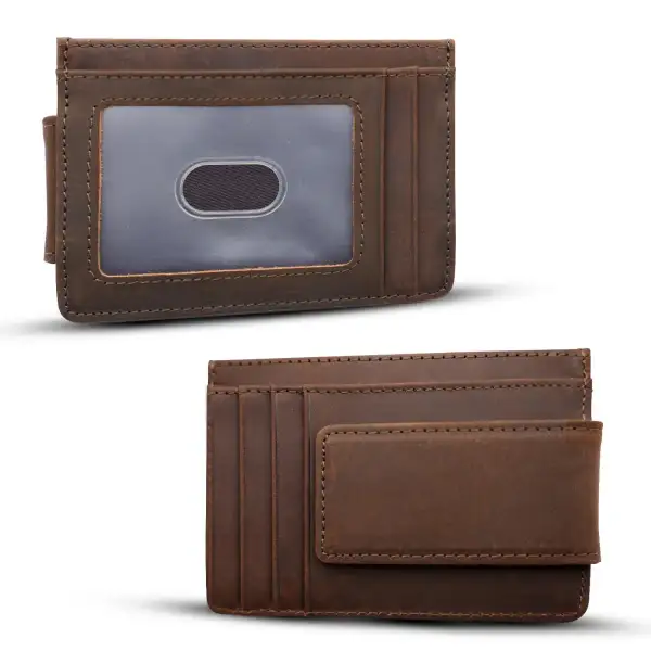 Magnetic Leather Phone Wallet