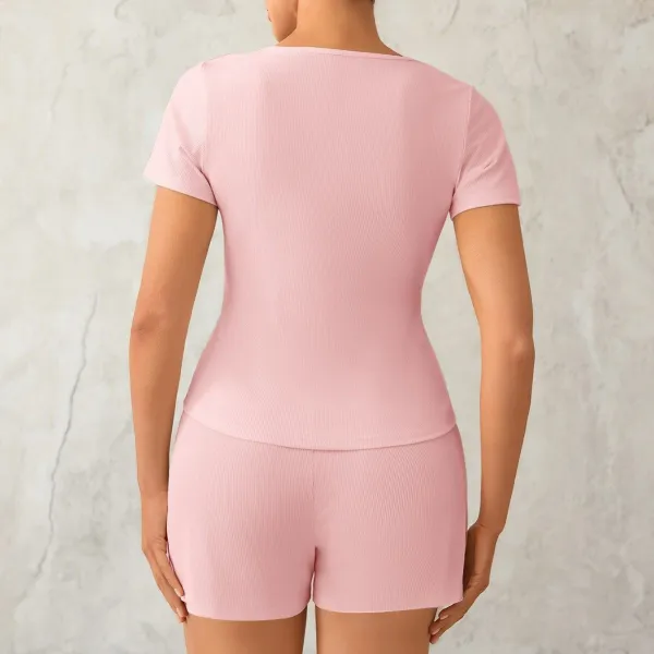Russian Pajama Short Sleeve Set