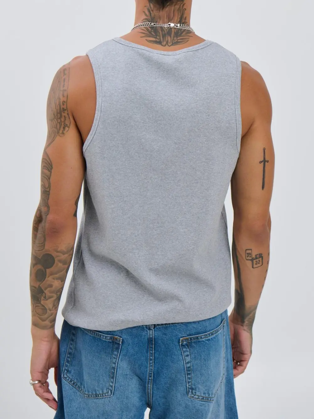 Leisure And Comfortable Versatile Grey Tank Tops