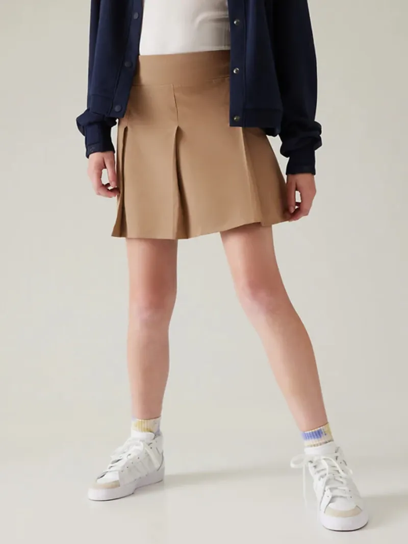 PLEATED UNIFORM SKORT