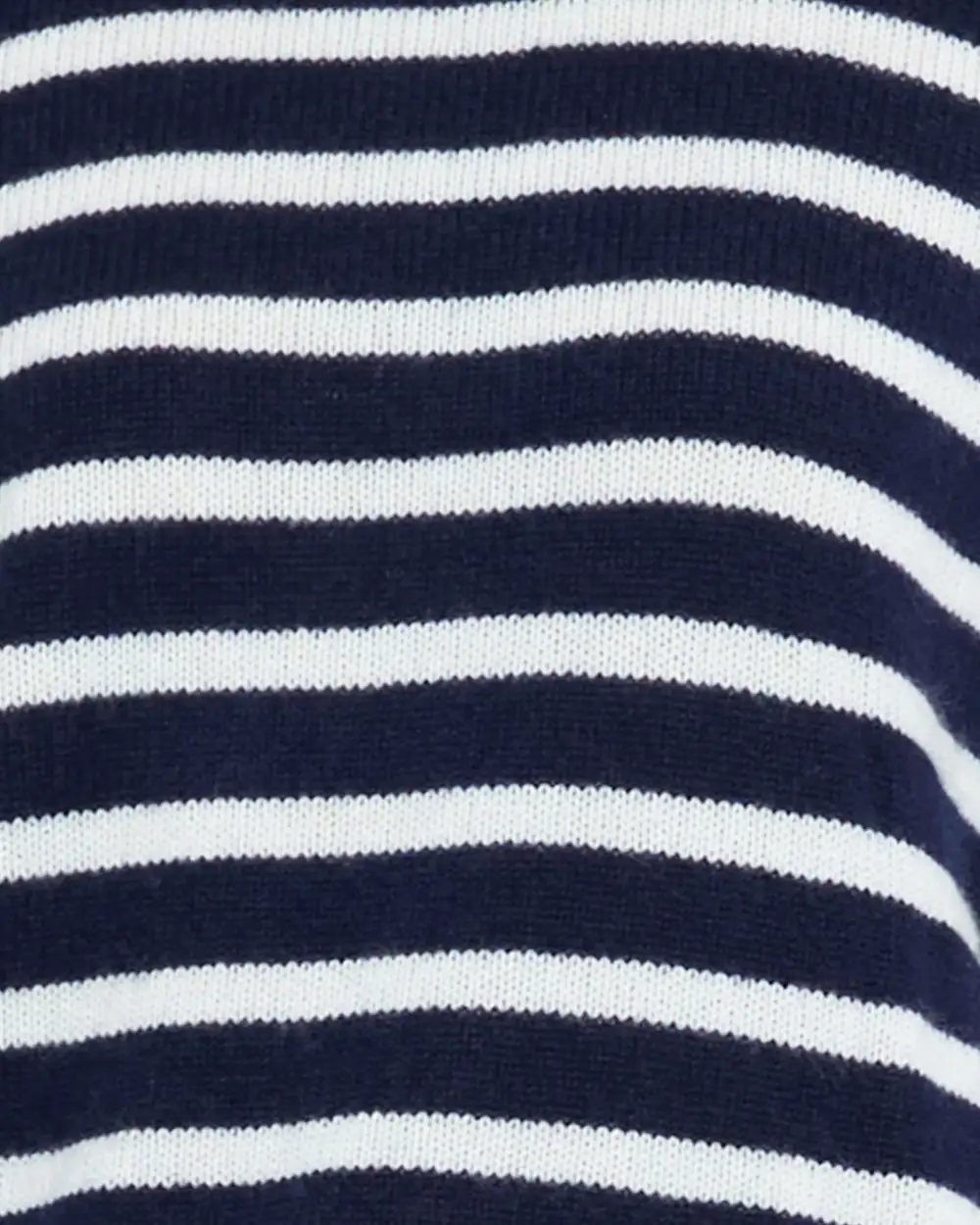 White Stripe Cashmere Sweater