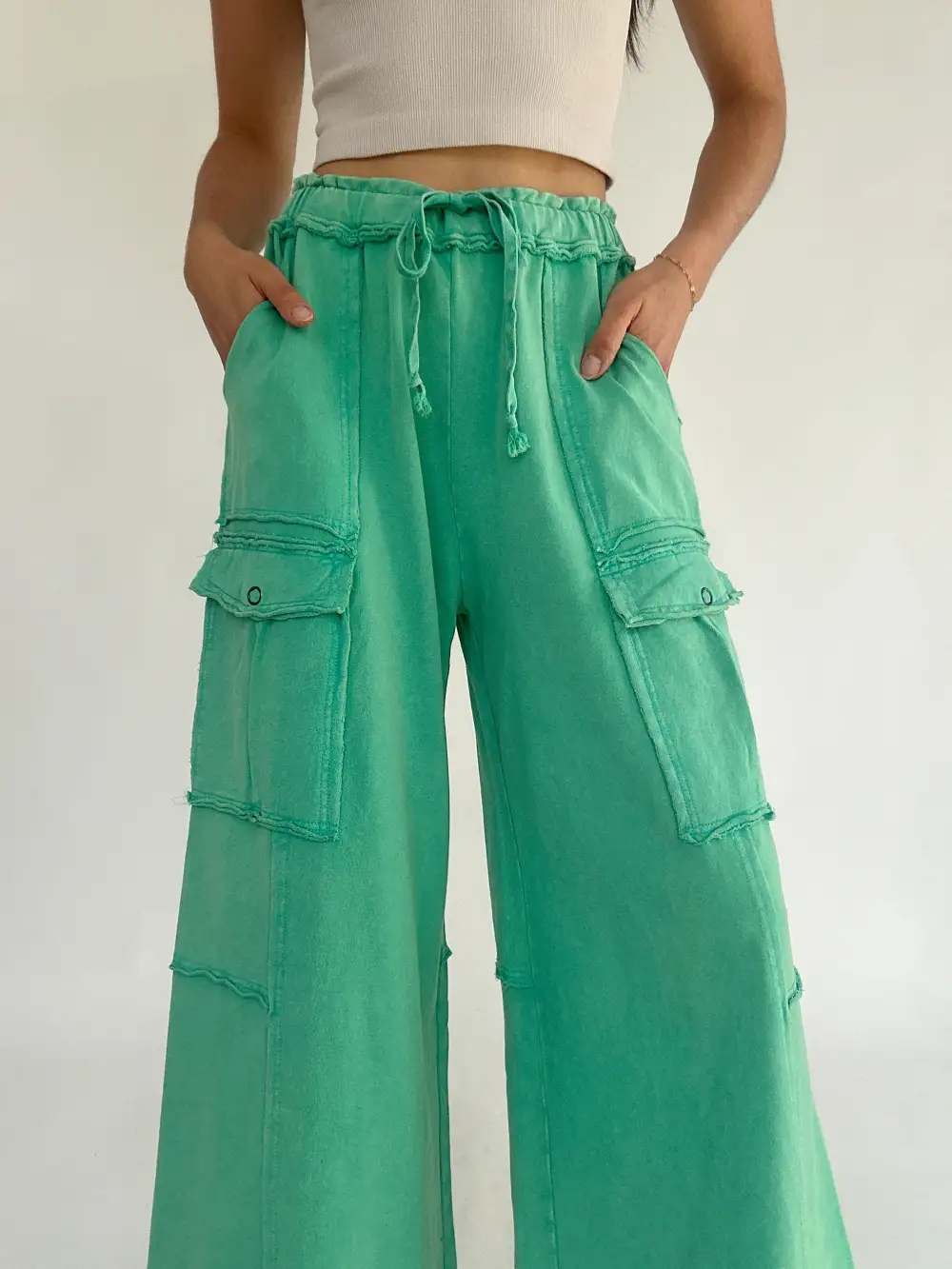 Relaxed Straight Leg Utility Pants