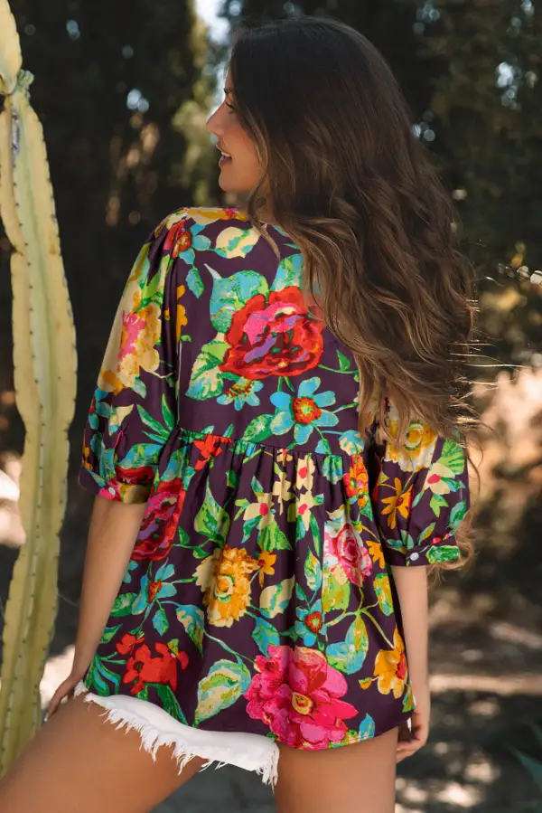 Floral Embroidered Blouse