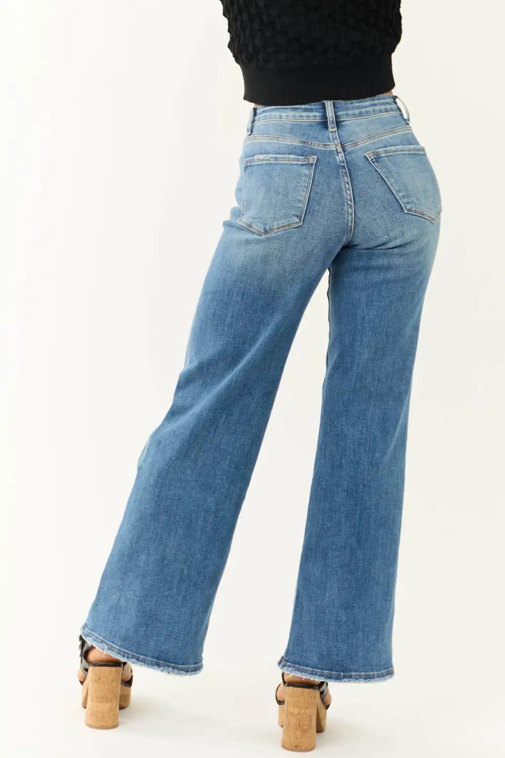 Medium Blue Flared Bootcut Jeans
