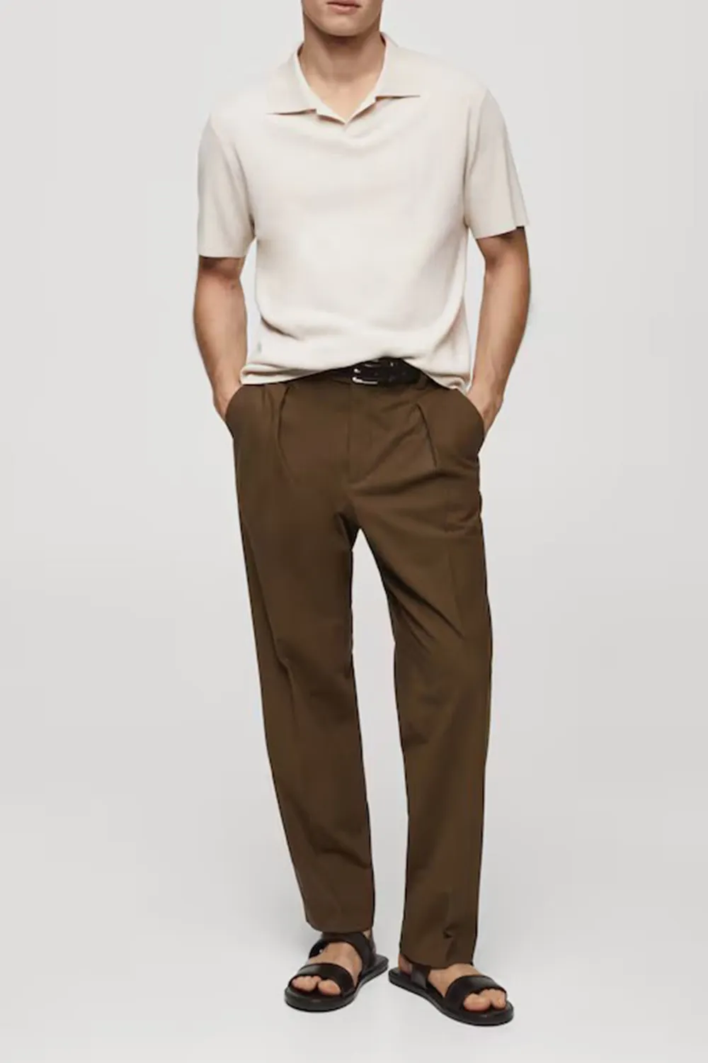 Fine-Knit Cotton Polo Shirt