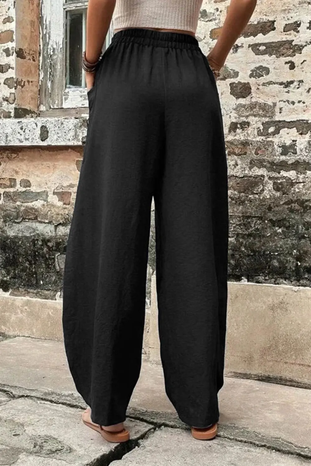 Pocketed Harem Everyday Pants