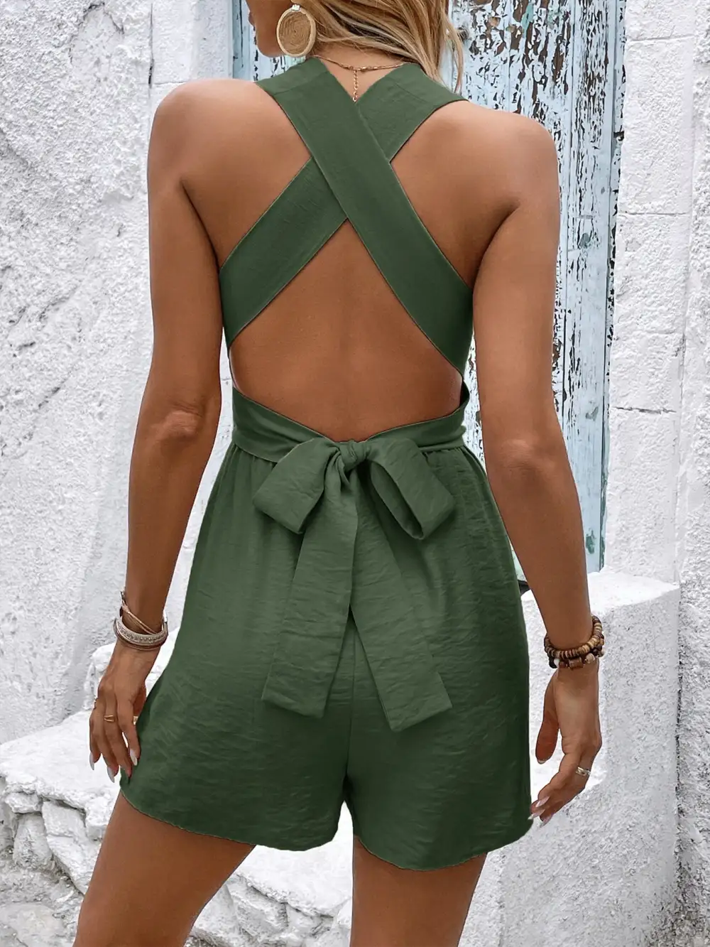 Easygoing Sleeveless Jumpsuit Romper