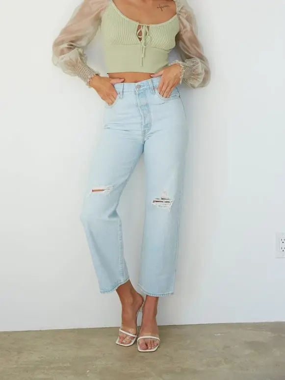 Straight Ankle Jeans