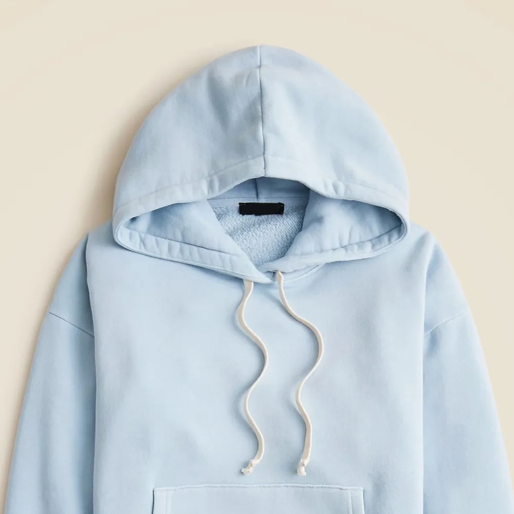 Plain fleece hoodie