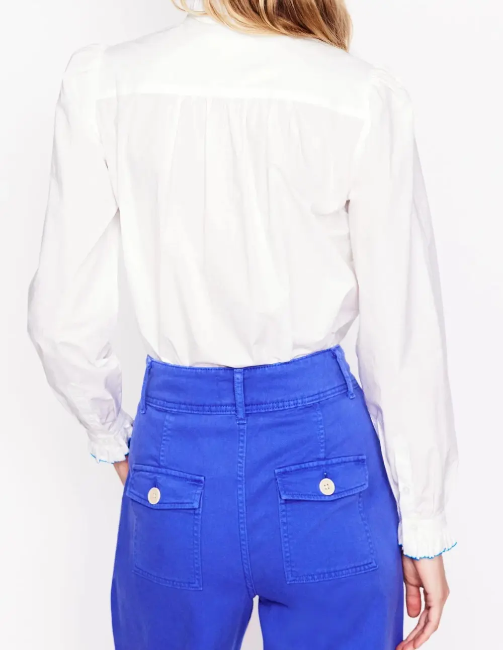 Colorful Lace Cotton Blouse