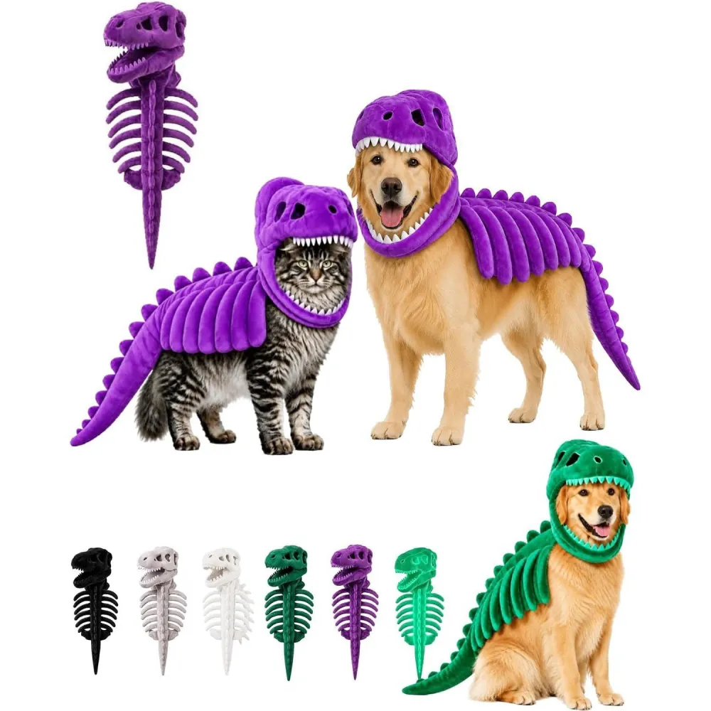 Pet Dinosaur Skeleton Costume