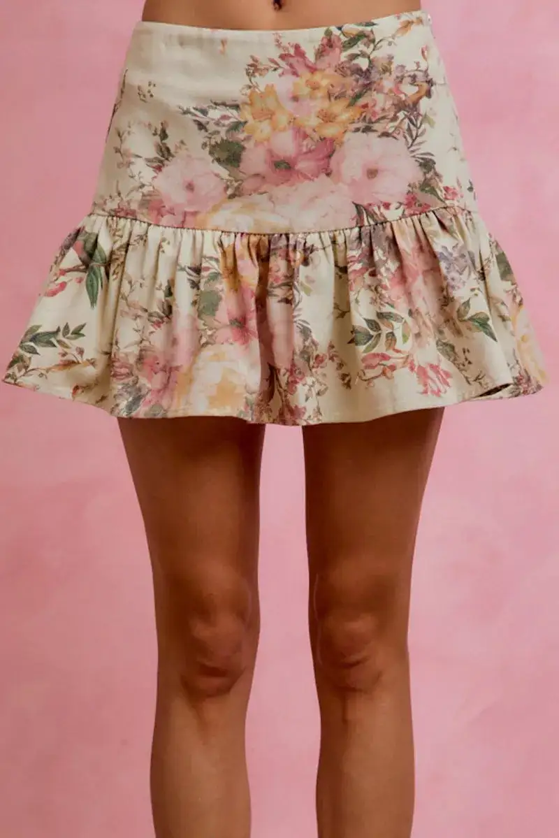 Everyday Floral So Mini Skirt
