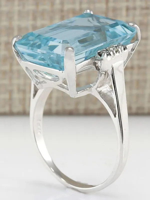 Sapphire Zircon Ring