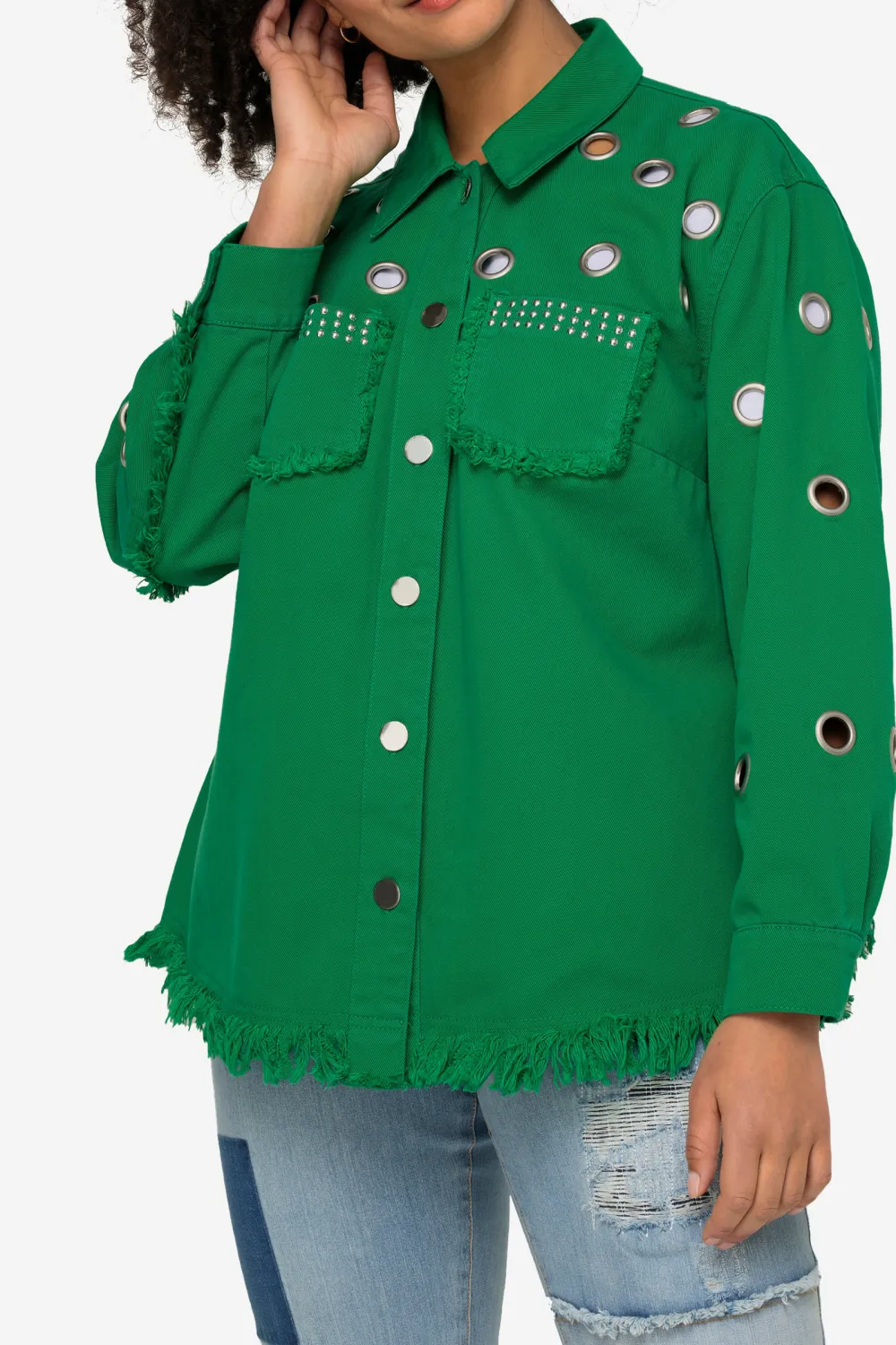 Shirt Collar Denim Jacket
