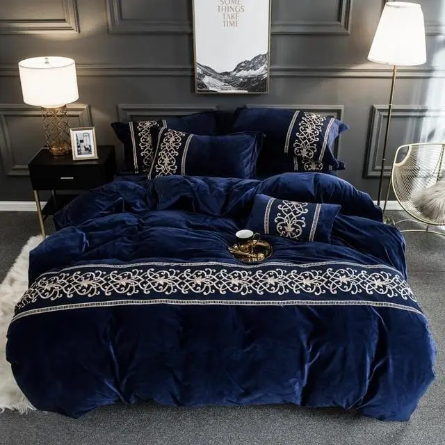 (Store Closing Sale) Tawney - Velvet Duvet Cover Set