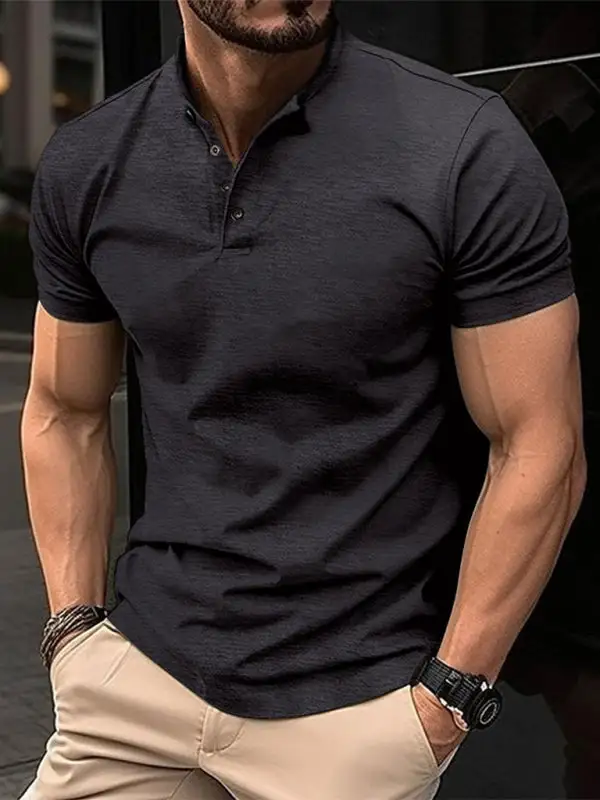 Collared Athletic Button Front Shirt