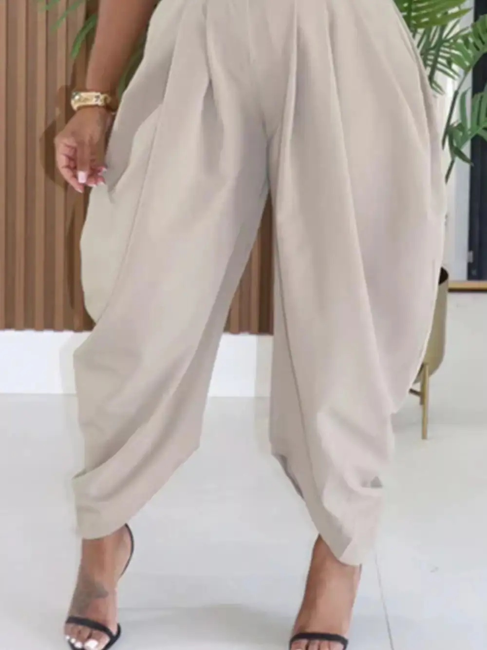 Everyday High Waisted Wide Leg Pleated Pants