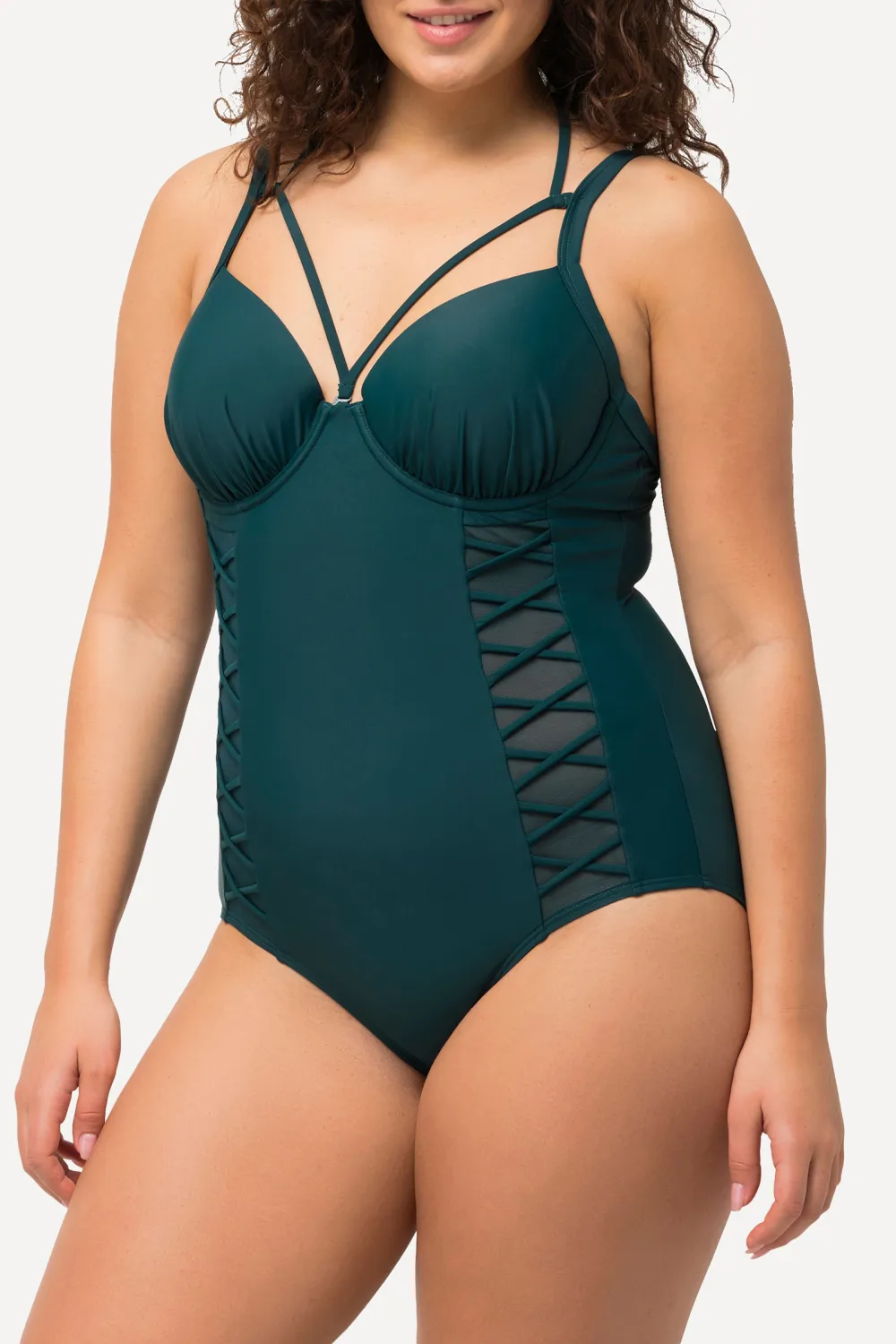 Lightweight Lace Up Swimsuit