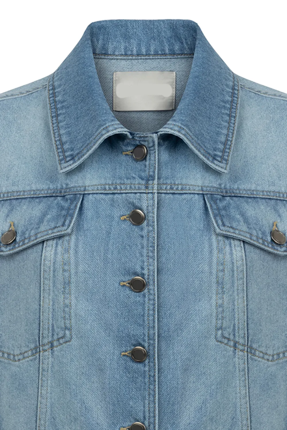 Sleeveless Denim Vest