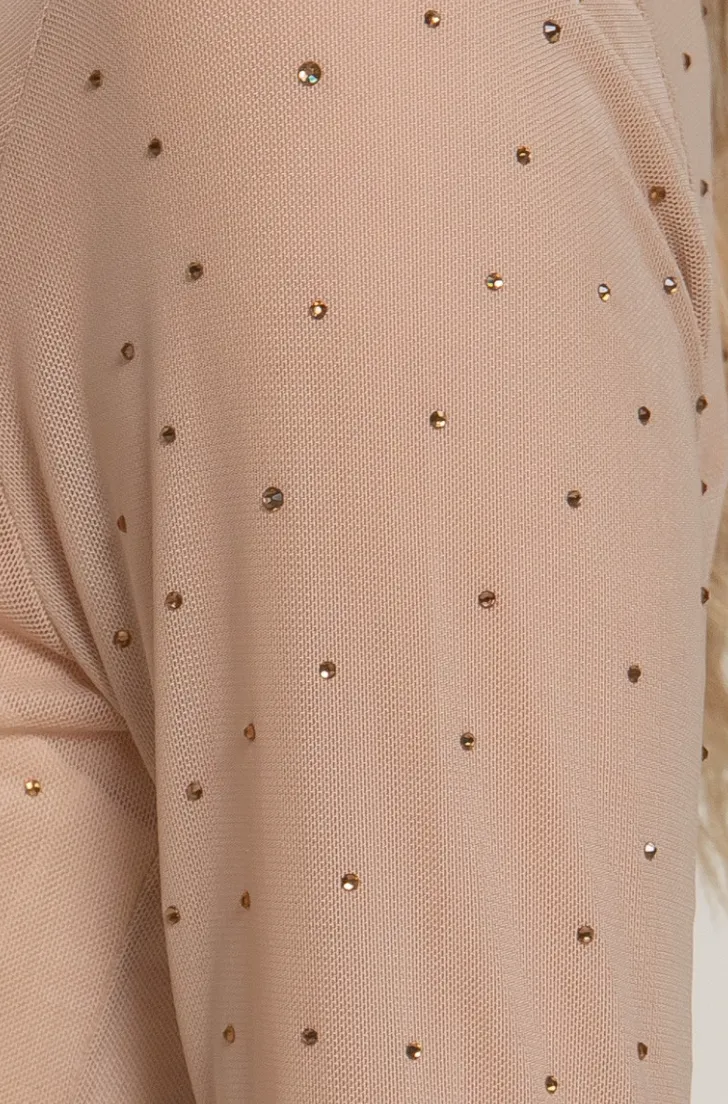 Mesh Rhinestones Tee