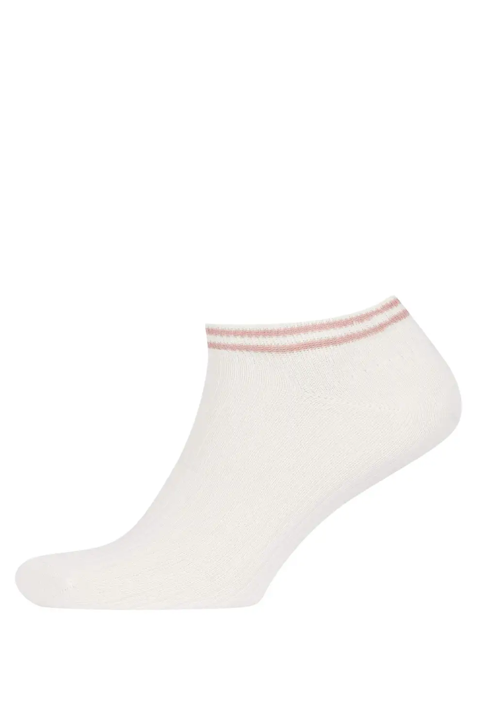Striped Moisture-Wicking Ladies' Ankle Socks
