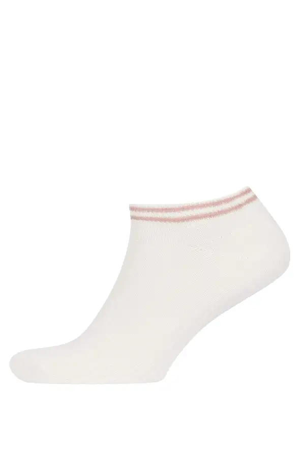 Striped Moisture-Wicking Ladies' Ankle Socks