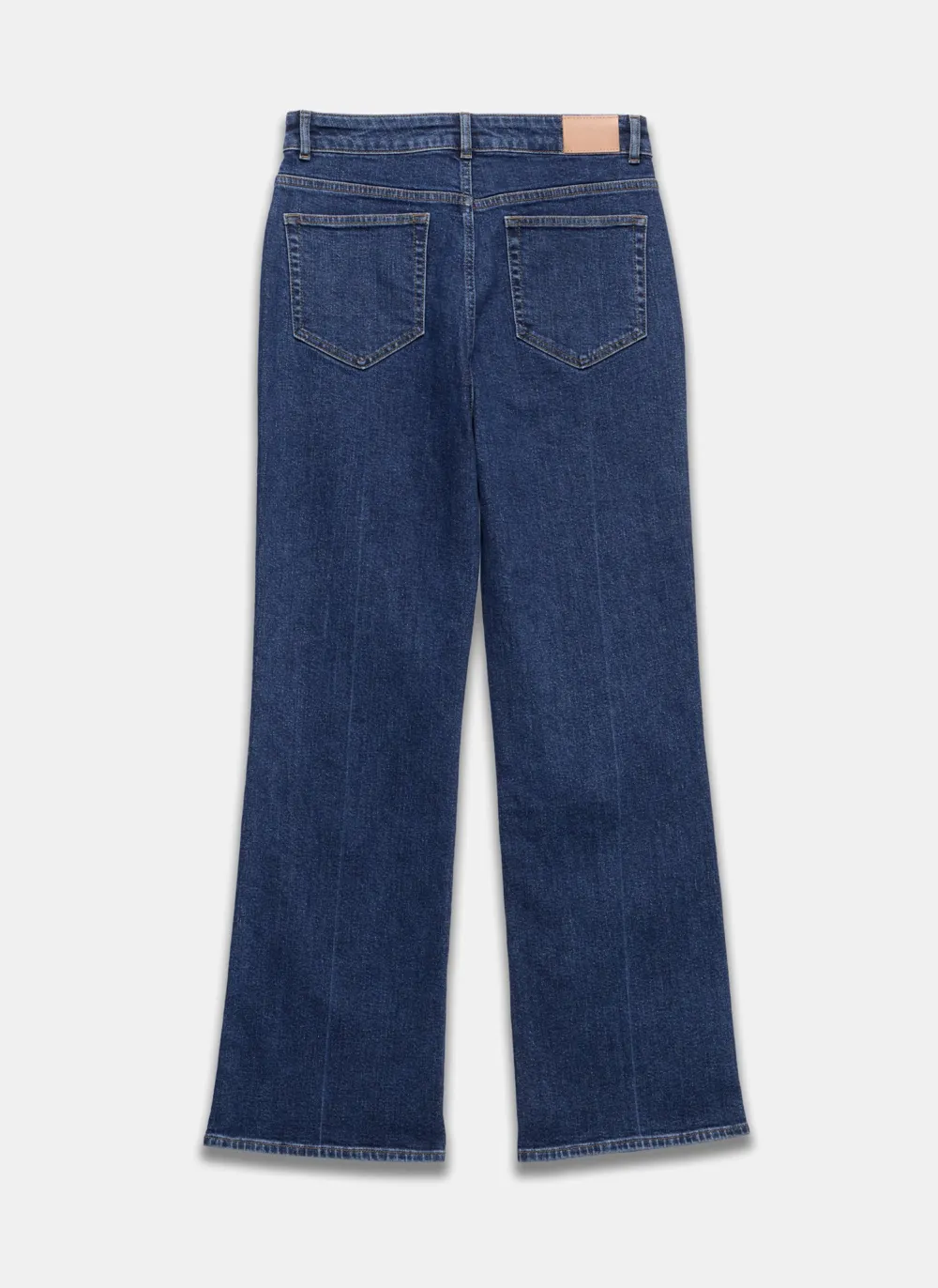 Casual Style Relaxed Straight Patch Pocket Jeans