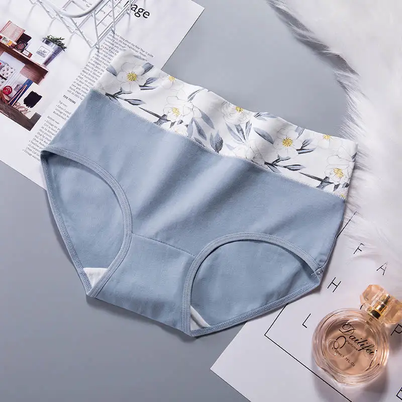Plus Size High Waist Print Panty
