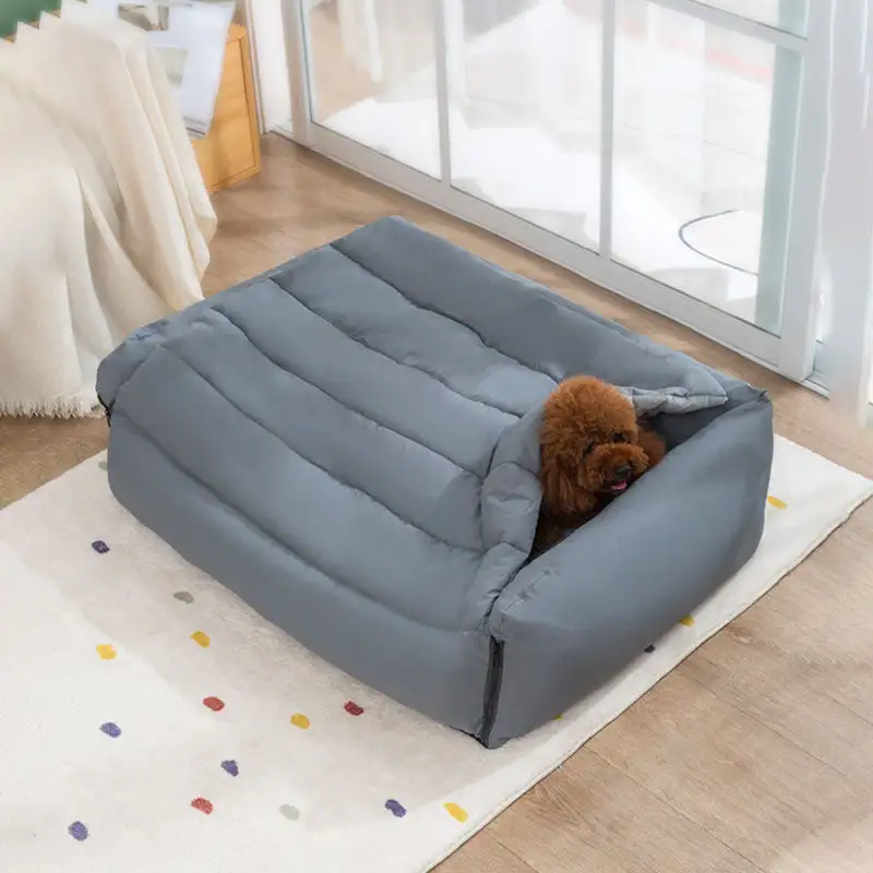 2 in 1 Warm Cozy Covered Cat & Dog Bed