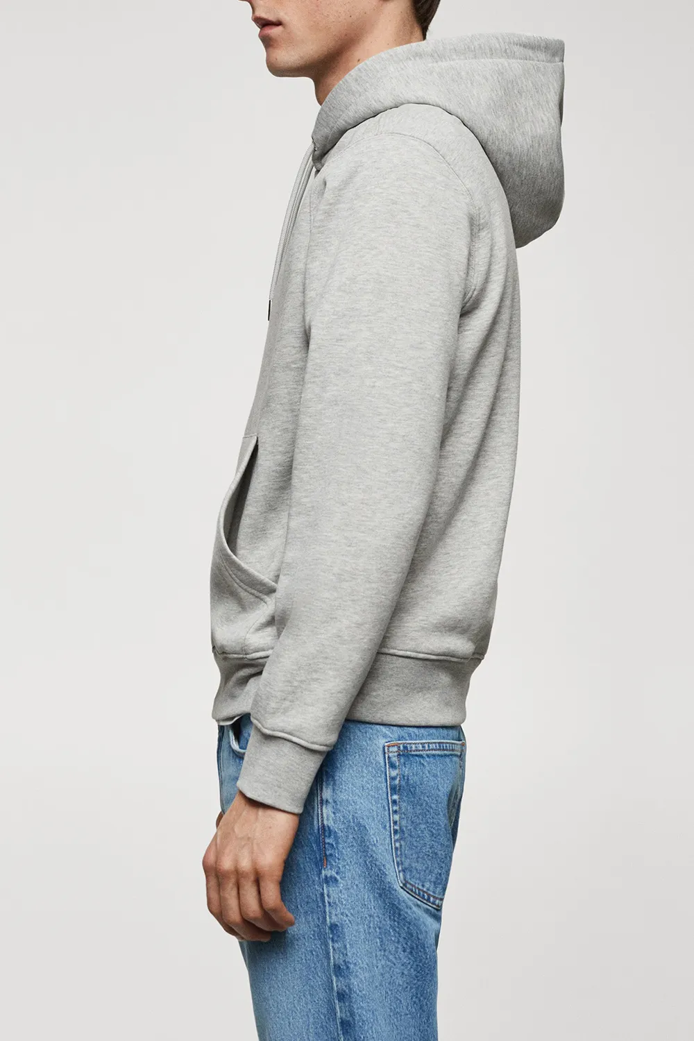 Warm-Effect Brushed Cotton Interior Sweatshirt