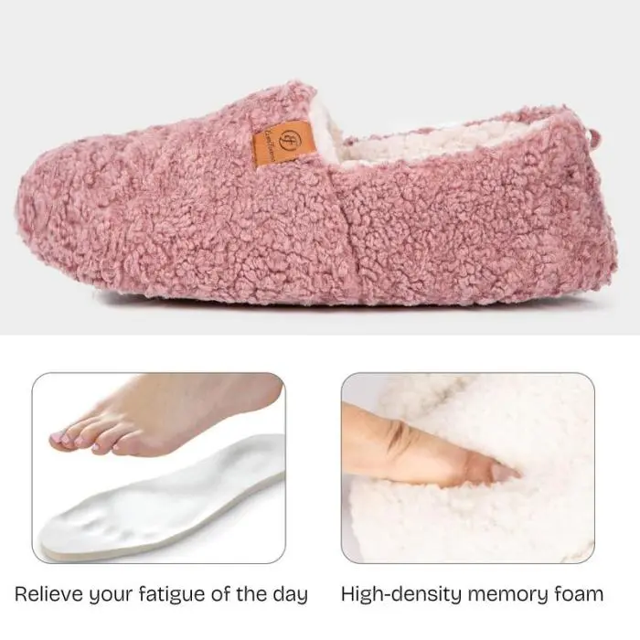 New Women's Cotton Slippers Indoor Home Soft Bottom Anti-Slip Plush