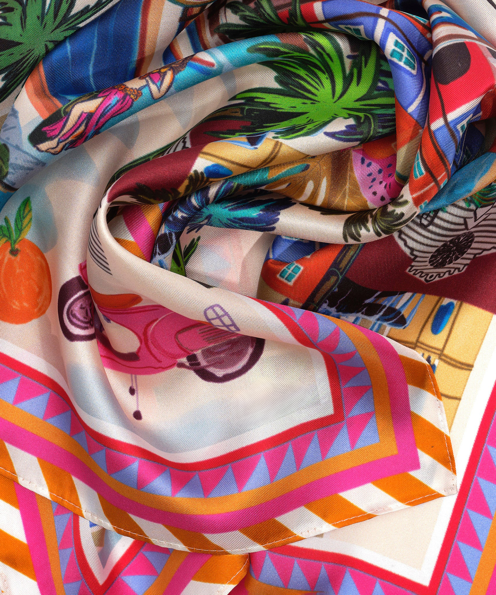 Versatile Styling Casual Style Silk Bandana