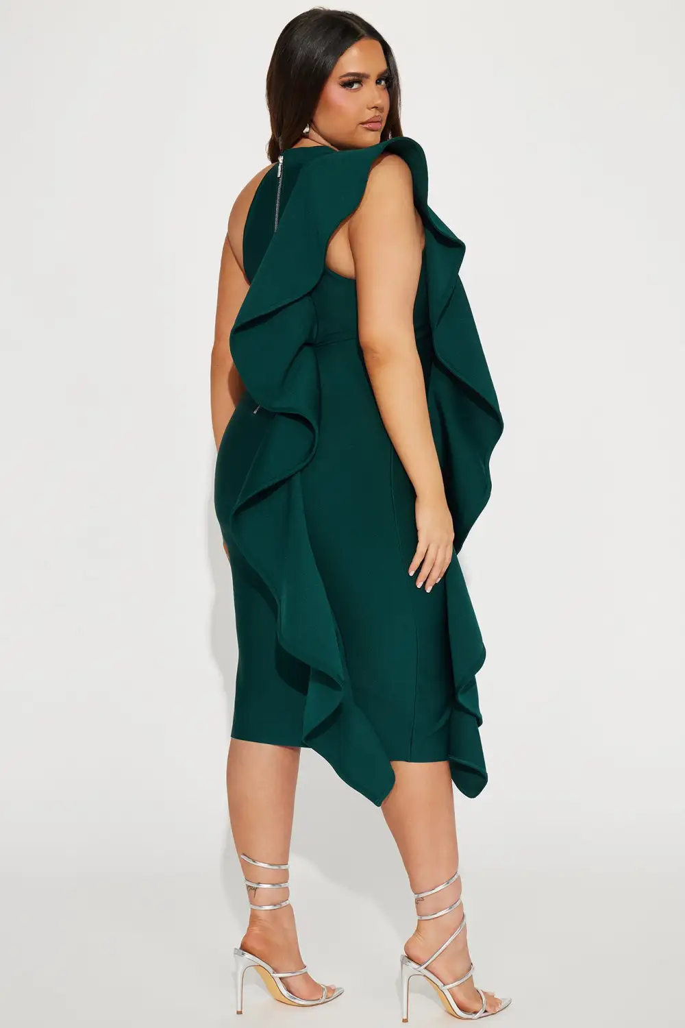 Raylin Bandage Midi Dress - Hunter