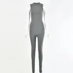 Feminine Silhouette Off-Shoulder Skinny-Fit Jumpsuit