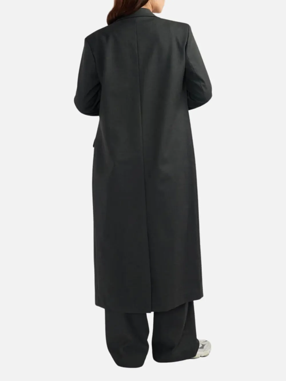 Button Front Long Coat