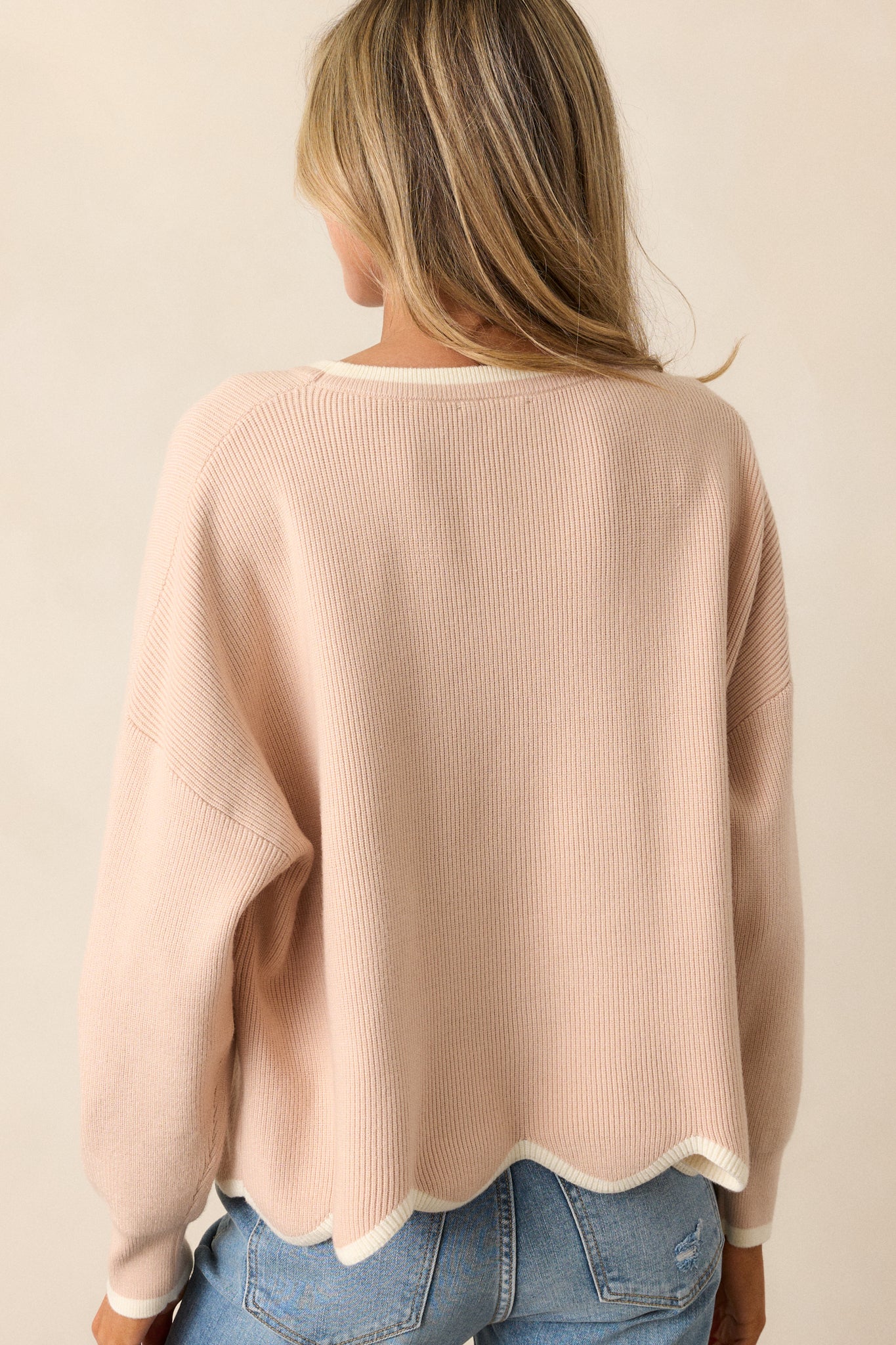 Nostalgic Whims Oatmeal Knit Sweater