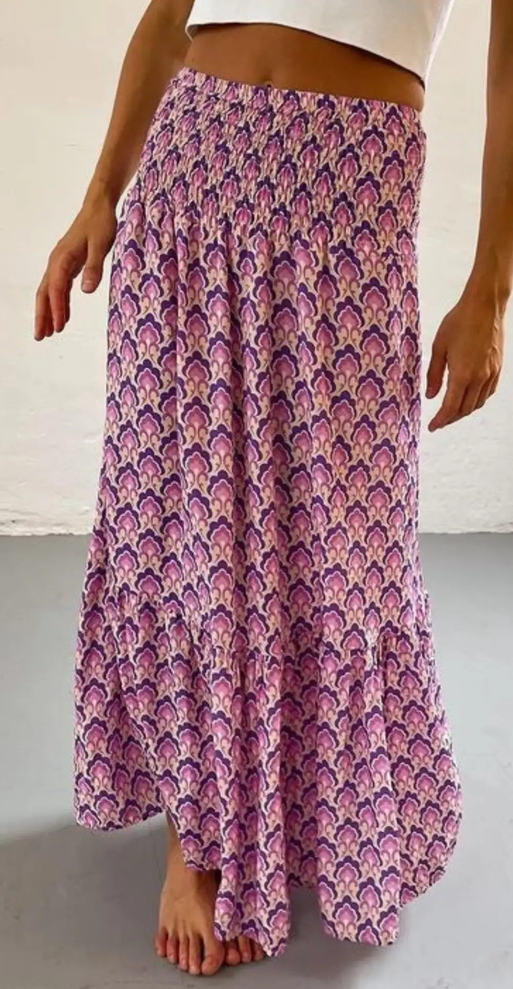 Roomy Easy Waist Casual Skirt