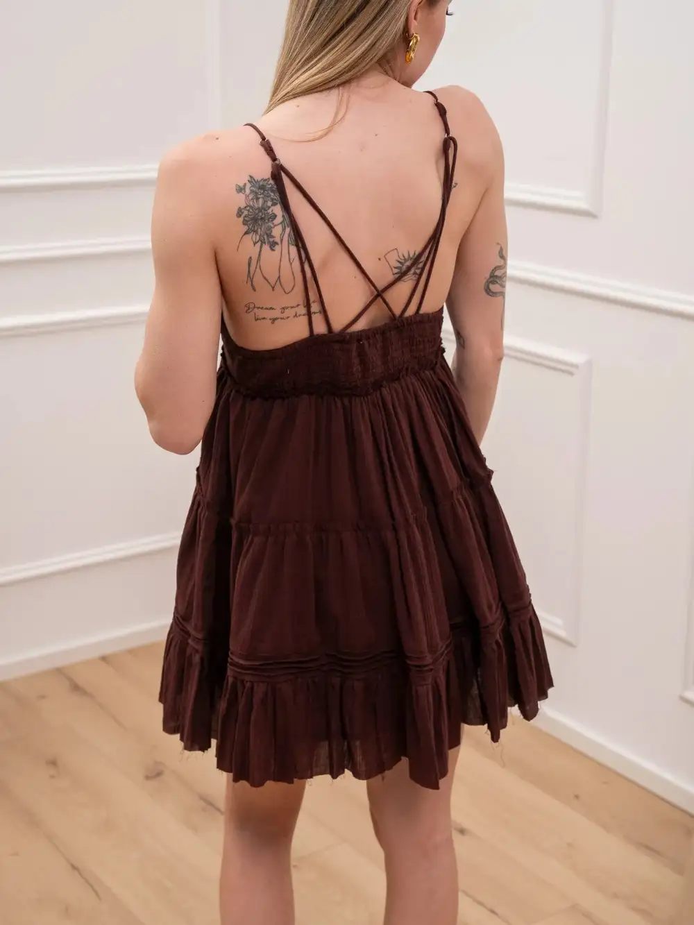 Mini Tiered Cotton Dress