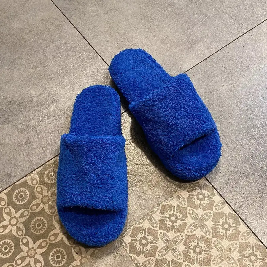 Textured Open Toe Platform Slippers