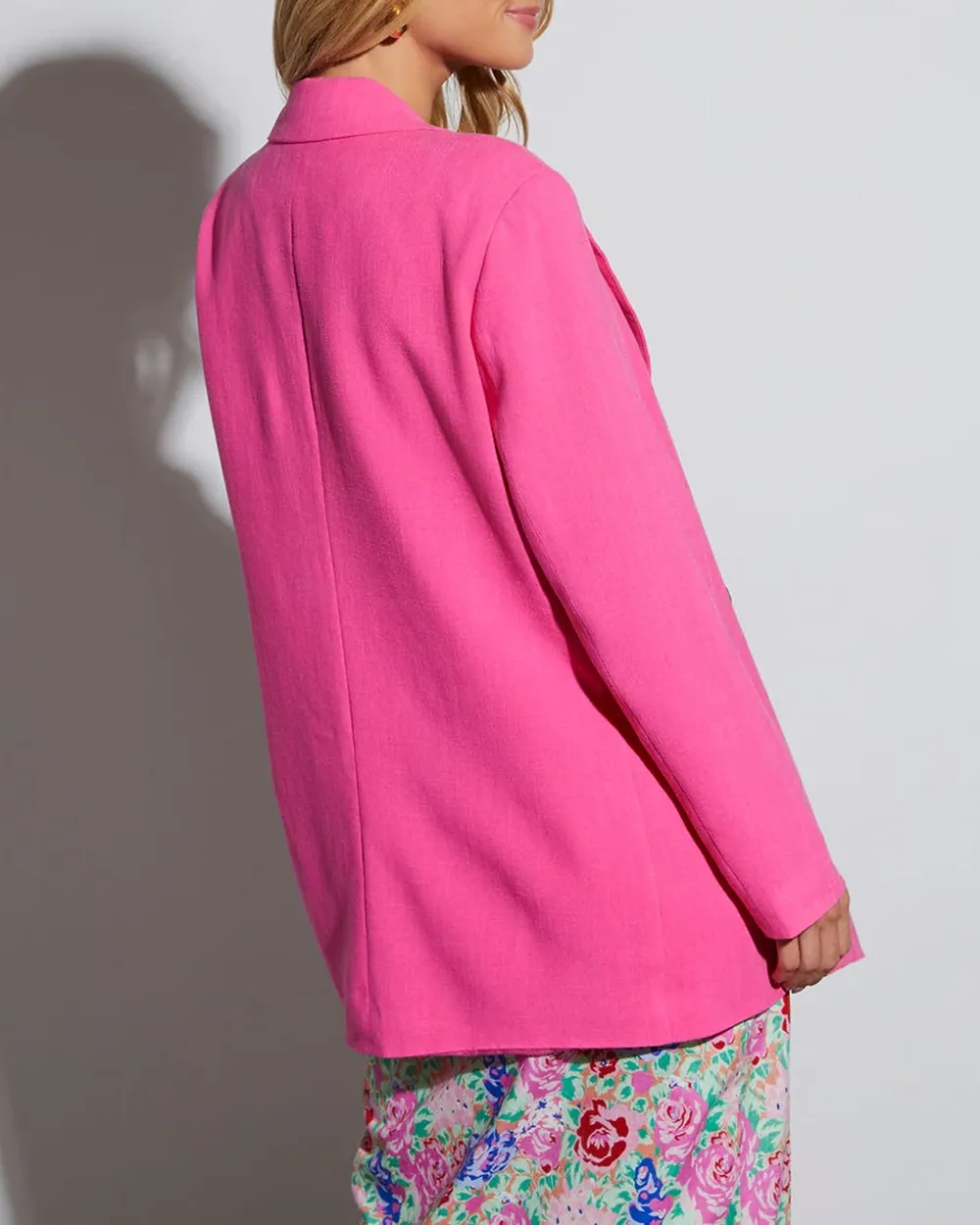 Double Breasted Linen Blazer