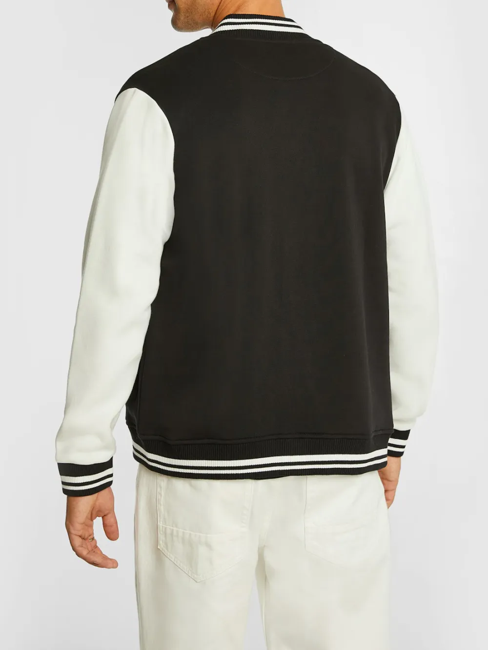 Black And White Varsity Letterman Jacket