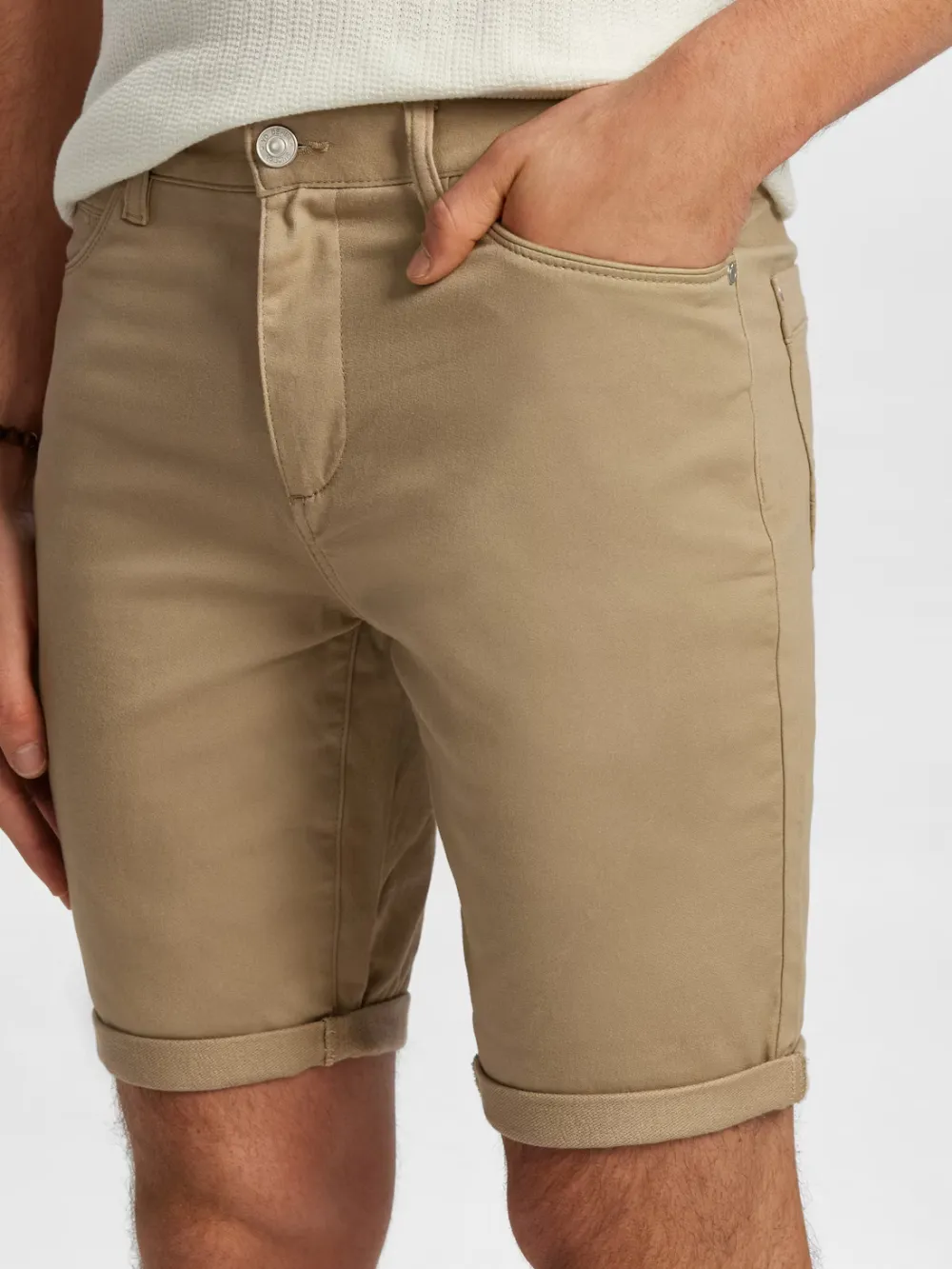 Tan Casual Style Short