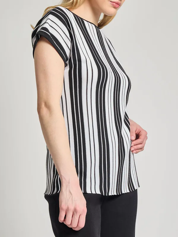 Boat Collar Short Sleeve Tunic