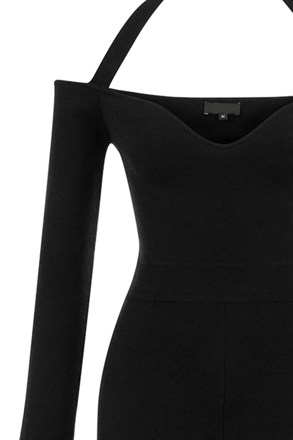 Halter Jumpsuit-Black