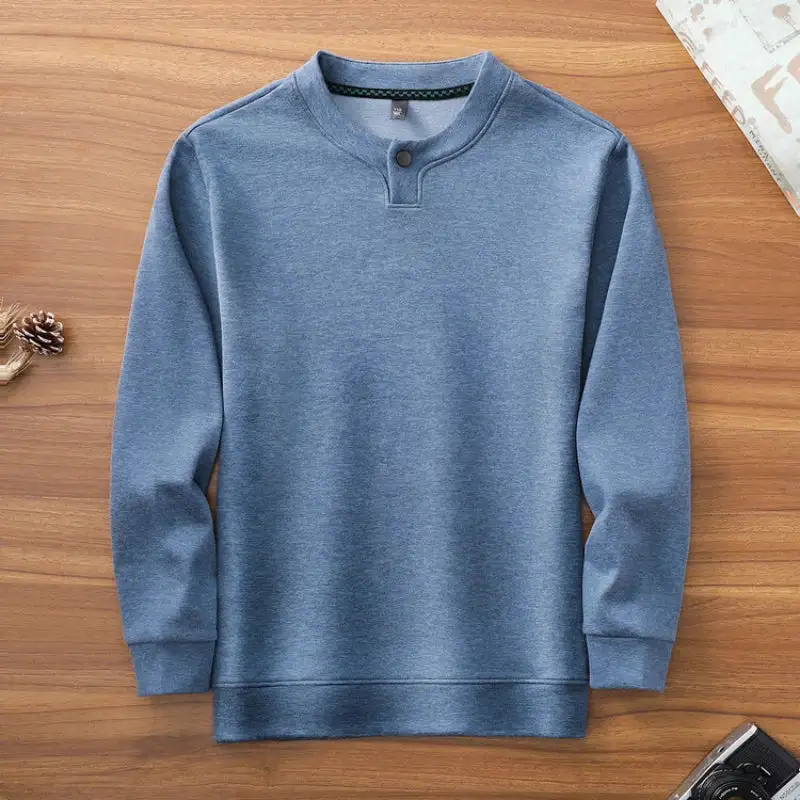 Stretch Crewneck Knit Sweater