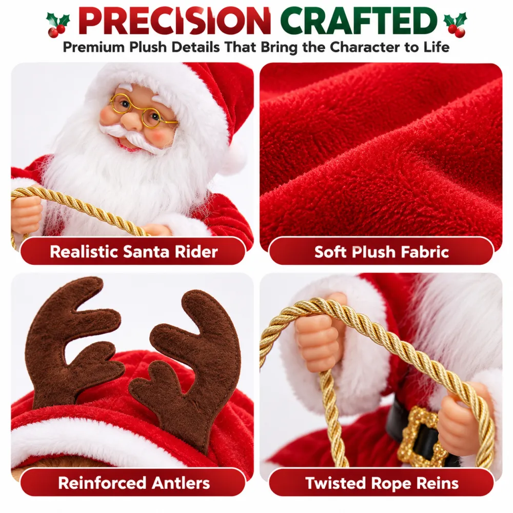 Santa Riding Dog Christmas Pet Costume