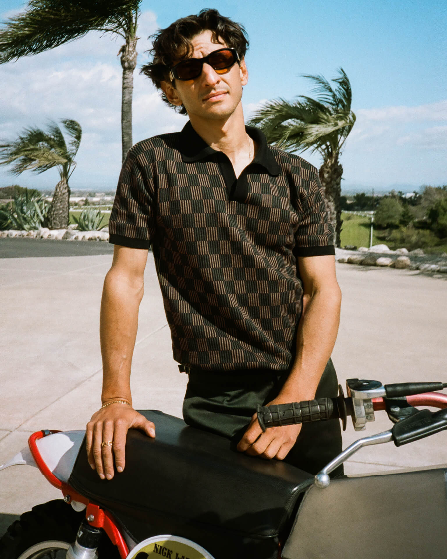 The Sebastian Knit Polo Shirt - Onyx