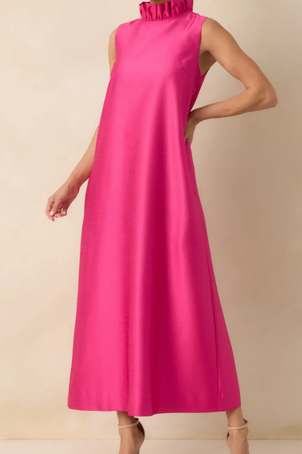 Hot Ruffle Maxi Dress